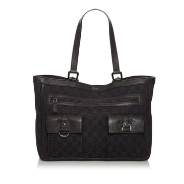 Gucci GG Canvas Abbey D-Ring Tote Bag (SHG-30709)
