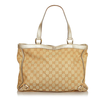 Gucci GG Canvas Abbey D-Ring Tote Bag (SHG-32567)