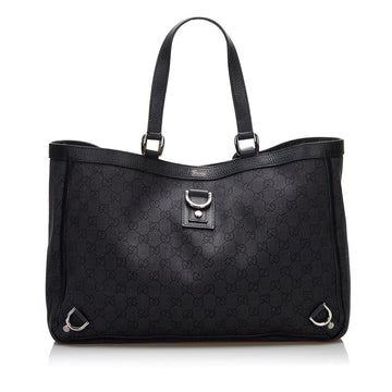 Gucci GG Canvas Abbey D-Ring Tote Bag (SHG-L70aPG)