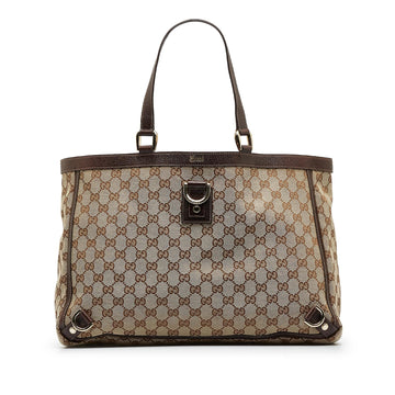 Gucci GG Canvas Abbey D-Ring Tote Bag (SHG-BKsU3n)