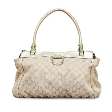 Gucci GG Canvas Abbey D-Ring Tote (SHG-6xvIP4)