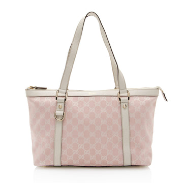 Gucci GG Canvas Abbey Medium Tote (SHF-M6QWPr)