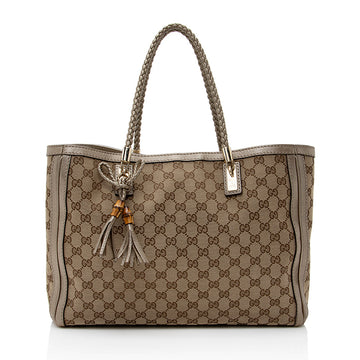 Gucci GG Canvas Bella Medium Tote (SHF-21898)