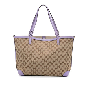 Gucci GG Canvas Craft Tote (SHG-MJEHbV)
