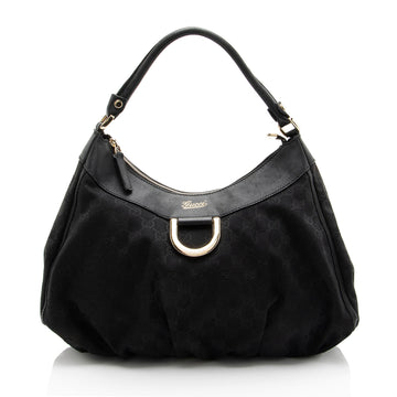 Gucci GG Canvas D Ring Medium Hobo