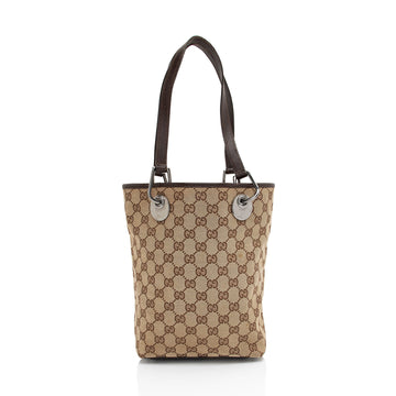 Gucci GG Canvas Eclipse N/S Small Tote (SHF-QqGTJE)
