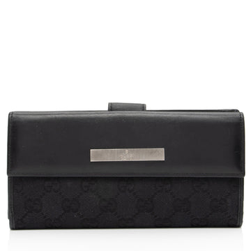 Gucci GG Canvas Flap Continental Wallet (SHF-5hwW9Y)
