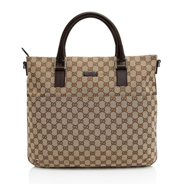 Gucci GG Canvas Front Pocket Convertible Large Tote (SHF-DbPq0d)