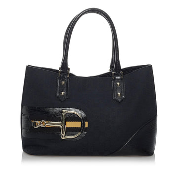 Gucci GG Canvas Hasler Tote Bag (SHG-29653)