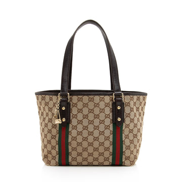 Gucci GG Canvas Jolicoeur Medium Tote (SHF-22938)