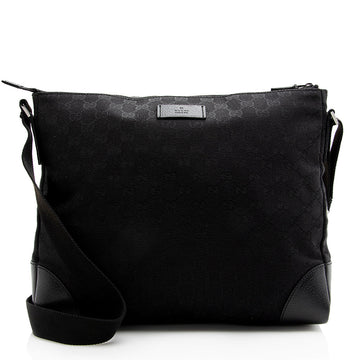 Gucci GG Canvas Large Messenger Bag (SHF-21757)