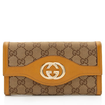 Gucci GG Canvas Leather Sukey Wallet (SHF-kBNDIb)