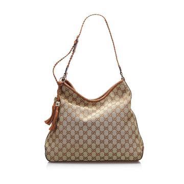 Gucci GG Canvas Marrakech Shoulder Bag (SHG-a9sICN)