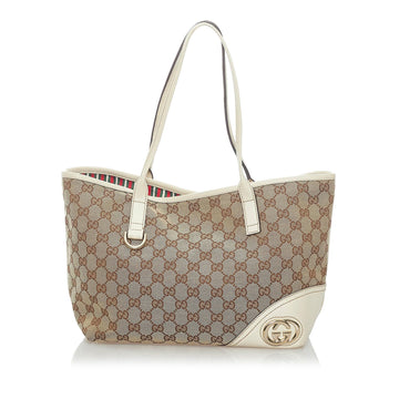 Gucci GG Canvas New Britt Tote Bag (SHG-33501)