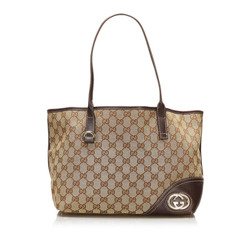 Gucci GG Canvas New Britt Tote (SHG-35626)