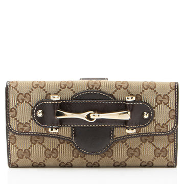 Gucci GG Canvas Pelham Continental Wallet