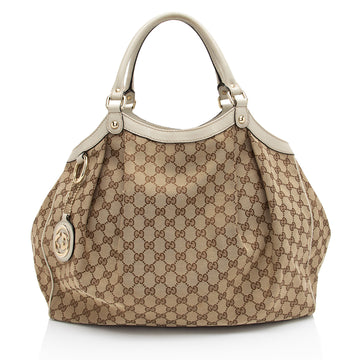 Gucci GG Canvas Sukey Large Tote (SHF-A7XQdb)