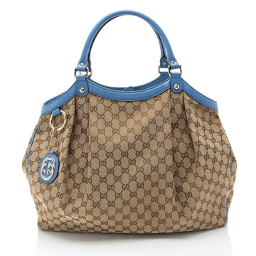 Gucci GG Canvas Sukey Large Tote (SHF-U1Nve5)