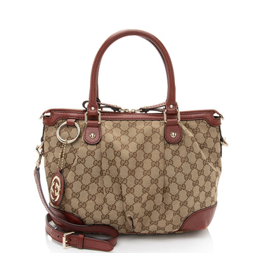 Gucci GG Canvas Sukey Medium Satchel (SHF-GRazNn)