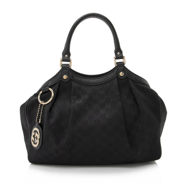 Gucci GG Canvas Sukey Medium Tote (SHF-22369)