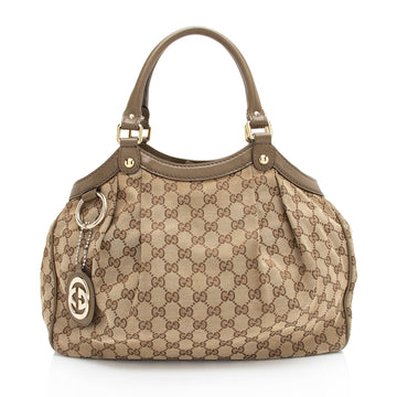 Gucci GG Canvas Sukey Medium Tote (SHF-I8Evmf)