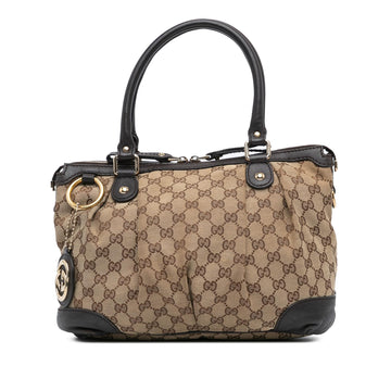 Gucci GG Canvas Sukey Satchel