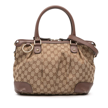 Gucci GG Canvas Sukey Satchel