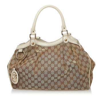 Gucci GG Canvas Sukey Tote Bag (SHG-32722)