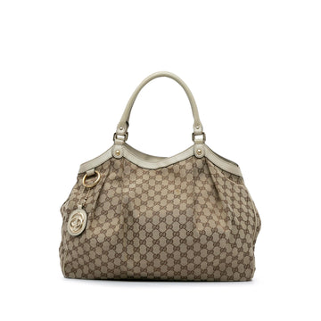 Gucci GG Canvas Sukey Tote (SHG-7pSVx4)