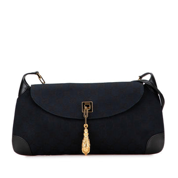 Gucci GG Canvas Tiger Charm Crossbody