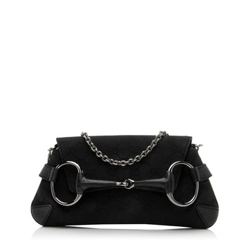 Gucci GG Canvas Tom Ford Horsebit Clutch (SHF-23391)