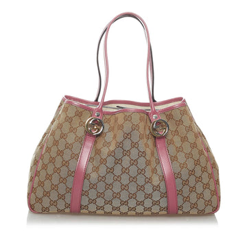 Gucci GG Canvas Twins Tote Bag (SHG-29657)