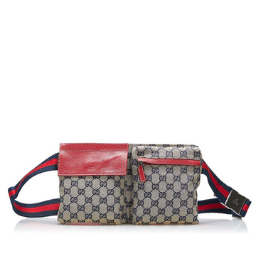 Gucci GG Canvas Web Belt Bag (SHG-NcH4Nb)