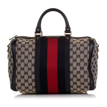 Gucci GG Canvas Web Boston (SHG-36790)