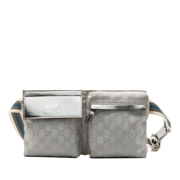 Gucci GG Canvas Web Double Pocket Belt Bag