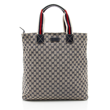 Gucci GG Canvas Web N/S Large Tote