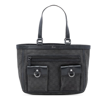 Gucci GG Denim Abbey D Ring Pocket Tote