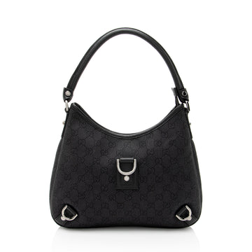 Gucci GG Denim Abbey Small Hobo