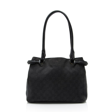 Gucci GG Denim Leather Square Tote