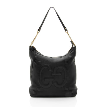 Gucci GG Embossed Calfskin Apollo Shoulder Bag