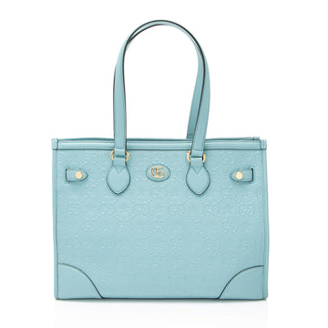 Gucci GG Leather Star Medium Tote
