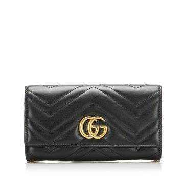 Gucci GG Marmont Matelasse Long Wallet (SHG-HSwh8O)