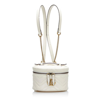 Gucci GG Marmont Round Backpack (SHG-SMFnDc)