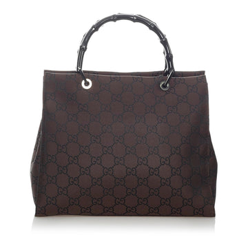 Gucci GG Nylon Bamboo Tote Bag (SHG-32804)