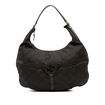 Gucci GG Nylon Reins Hobo Bag