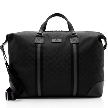 Gucci GG Nylon Travel Duffle Bag (SHF-EZRm68)