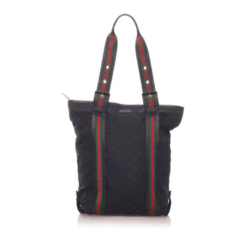 Gucci GG Nylon Web Tote Bag (SHG-29033)