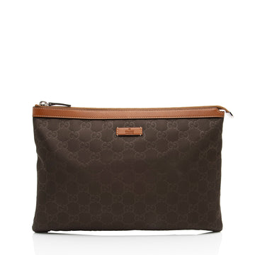 Gucci GG Nylon Zip Pouch