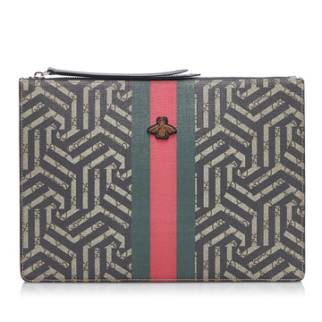 Gucci GG Supreme Caleido Web Bee Crossbody Bag (SHG-b130uG)