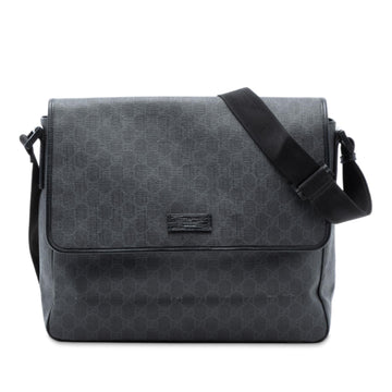 Gucci GG Supreme Flap Messenger Bag